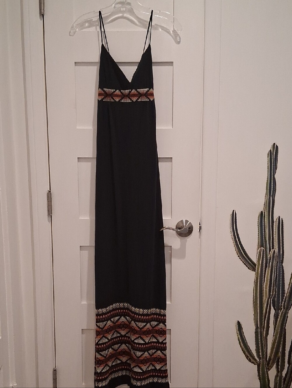 Sweetees Vintage Black Boho Maxi Dress Medium